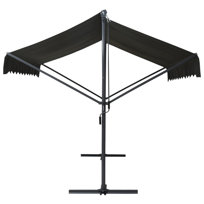 Arlmont & Co. Free Standing Awning Outdoor Retractable Awning Patio Sun